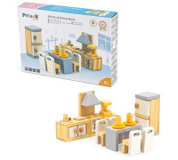 Мебель для кукол "Кухня и столовая" деревянная Viga Toys PolarB 44038